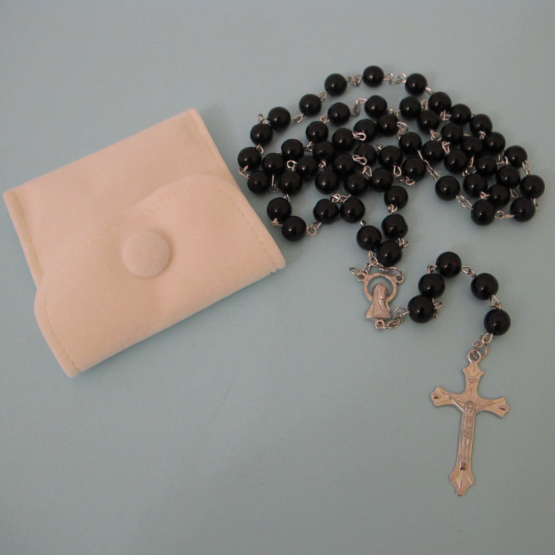 Rosary with Black Beads
