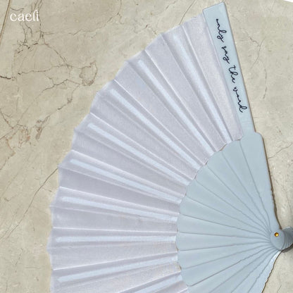 Hand-Held Fans for Mass | Black or White | 'Only Say the Word and My Soul Shall Be Healed'