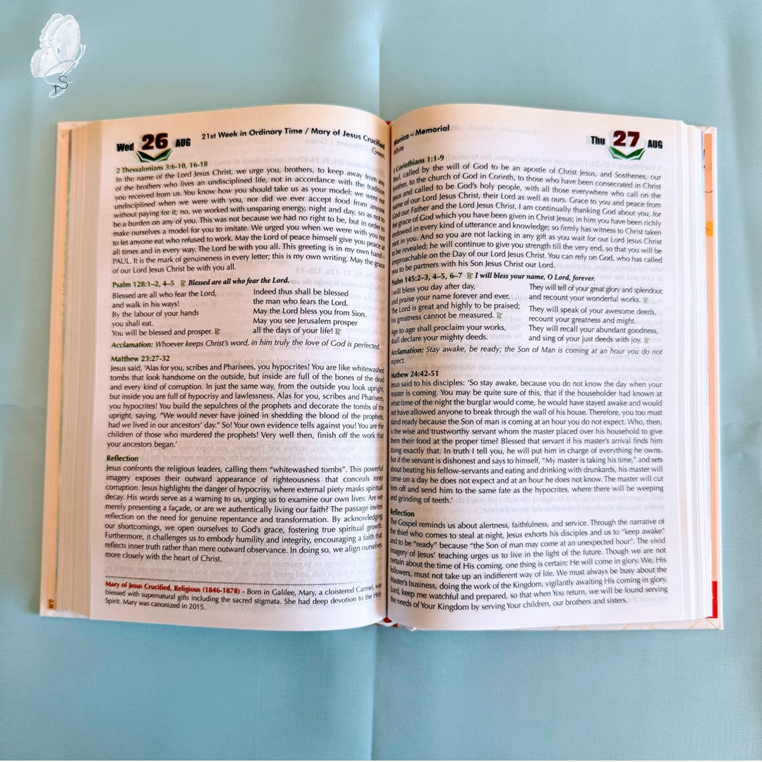2026 God's Word Bible Diary – Catholic Mass and Prayer Guide (Hardcover)