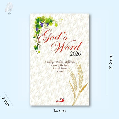 2026 God's Word Bible Diary – Catholic Mass and Prayer Guide (Hardcover)