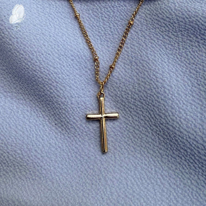 Gold Costume Jewellery Necklaces with Cross Pendants