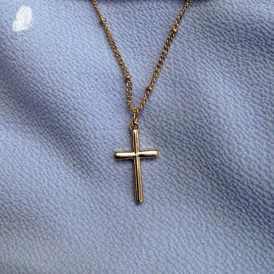 Gold Costume Jewellery Necklaces with Cross Pendants