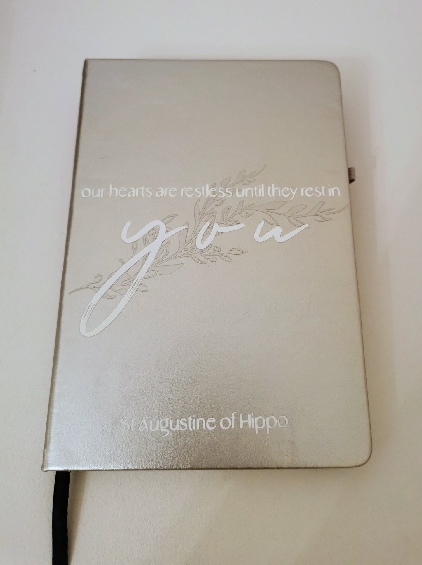 St. Augustine - Restless Hearts Quote | Notebook | Personaliseable