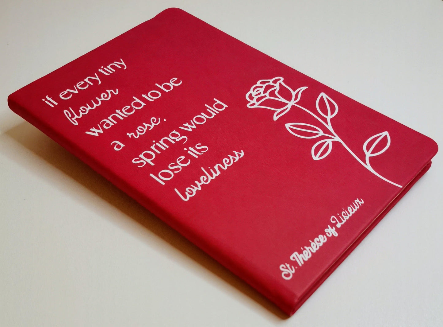 St. Thérèse of Lisieux - Flower Quote | A5 Notebook | Personalisation Available