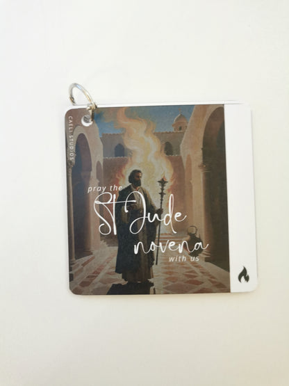 Pocket Prayers - St Jude Novena | Prayer Guide with Binding Ring | Compact and Shareable