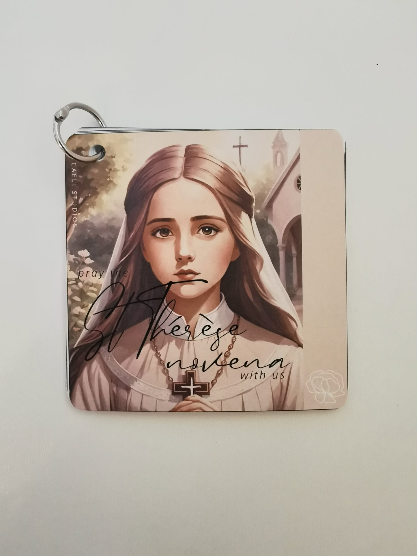 Pocket Prayers St. Thérèse of Lisieux Novena Booklet | 9-Day Prayer Guide with Binding Ring | Compact and Portable