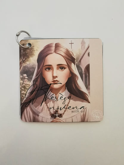 Pocket Prayers St. Thérèse of Lisieux Novena Booklet | 9-Day Prayer Guide with Binding Ring | Compact and Portable