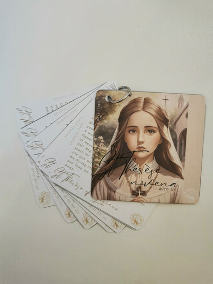 Pocket Prayers St. Thérèse of Lisieux Novena Booklet | 9-Day Prayer Guide with Binding Ring | Compact and Portable