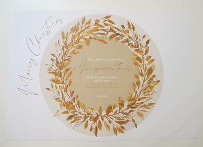 Christmas Scripture Placemats | Disposable A3 Paper Sets of 6 or 8 | Festive and Inspirational