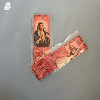 Catholic Devotional Bookmark | Gloss Card with Tassel