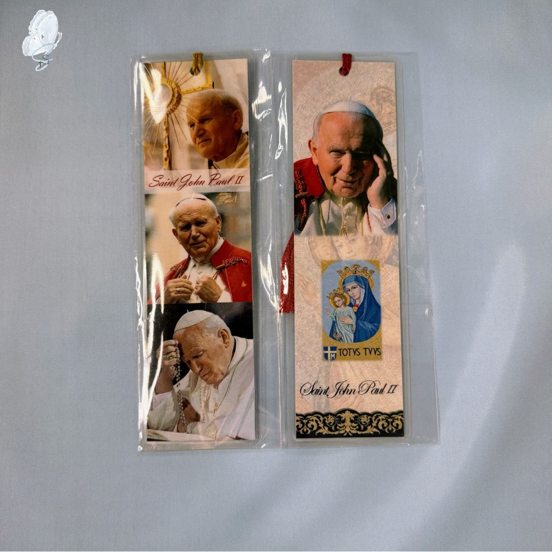 Catholic Saint Bookmark | Gloss Card with Tassel