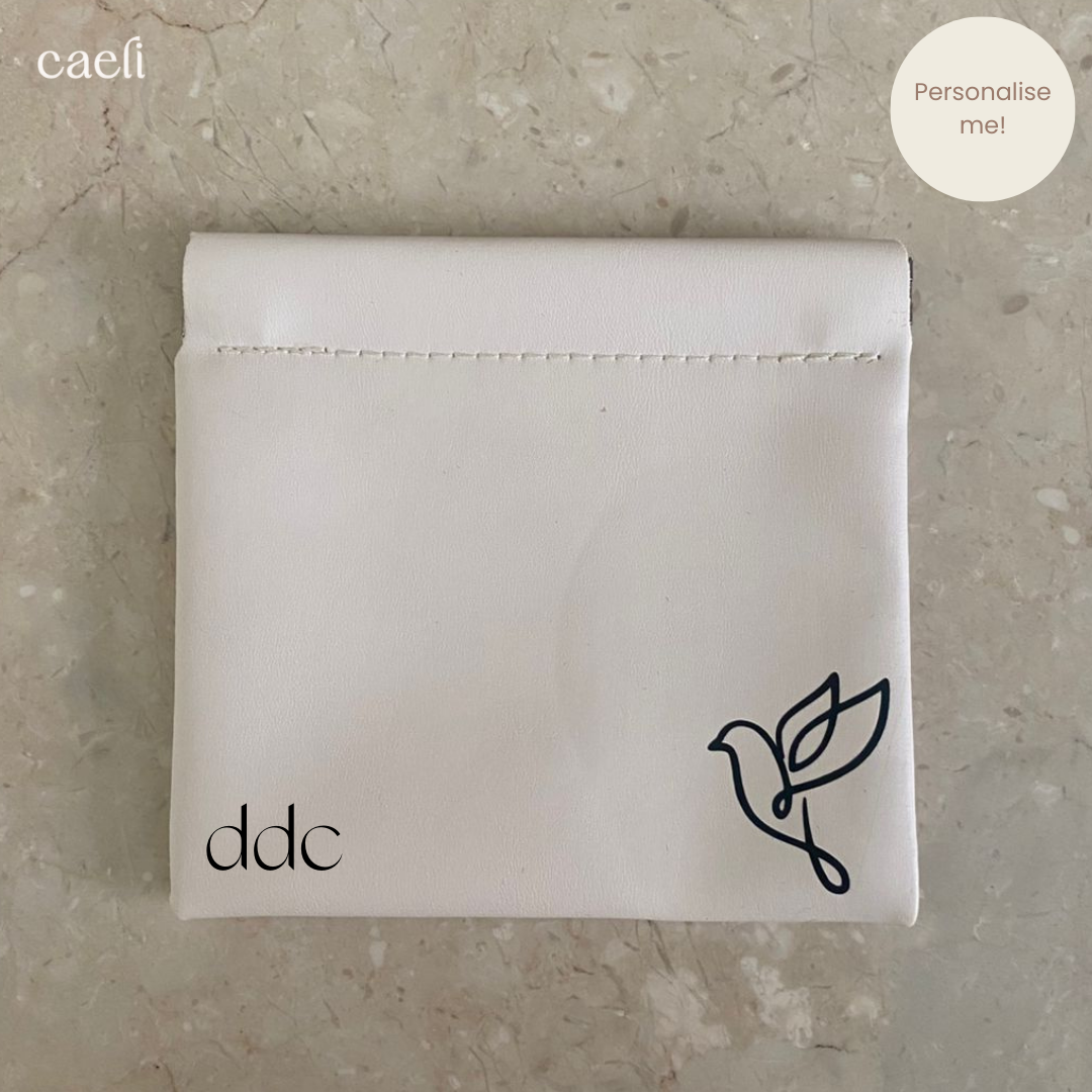 Faux Leather Mini Storage Bag | Magnetic Close | Customisable Design