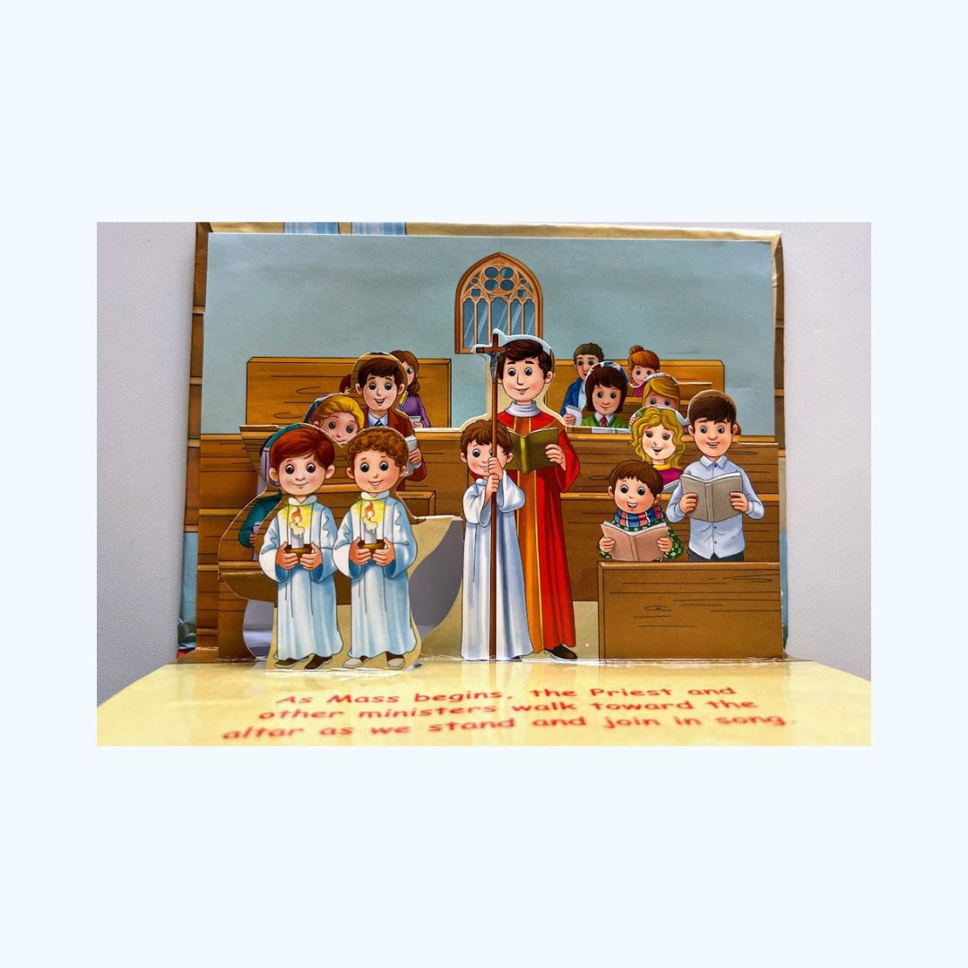 My pop up mass book inside