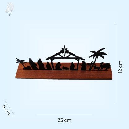 Nativity Set - Metal and Wood