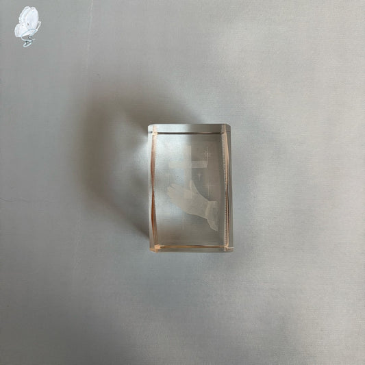 Bubblegram | Praying Hands with Cross Ornament
