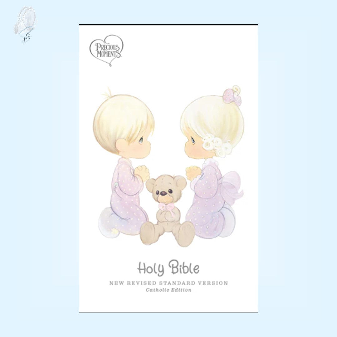 NRSVCE Precious Moments Bible White (Imitation Leather)