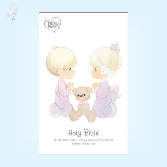NRSVCE Precious Moments Bible White (Imitation Leather)