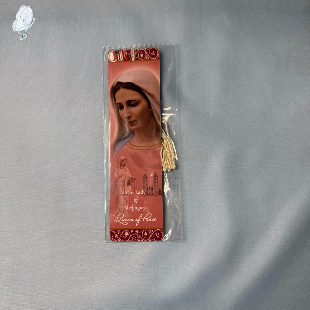 Catholic Devotional Bookmark | Gloss Card with Tassel