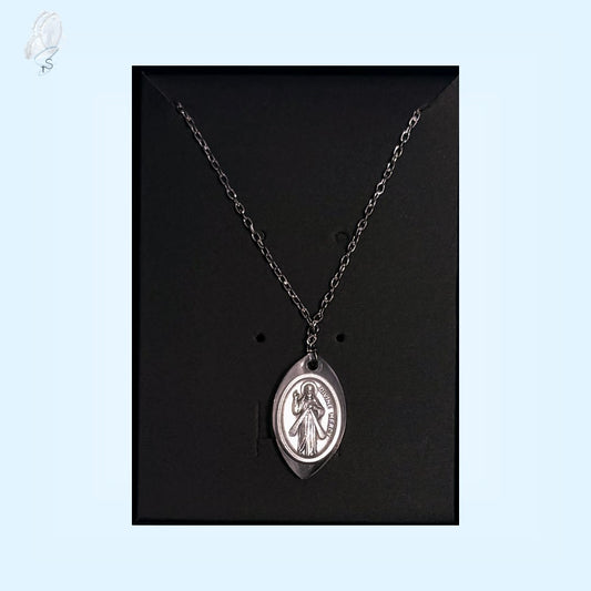 Saint Medal Costume Jewellery Silver Necklaces