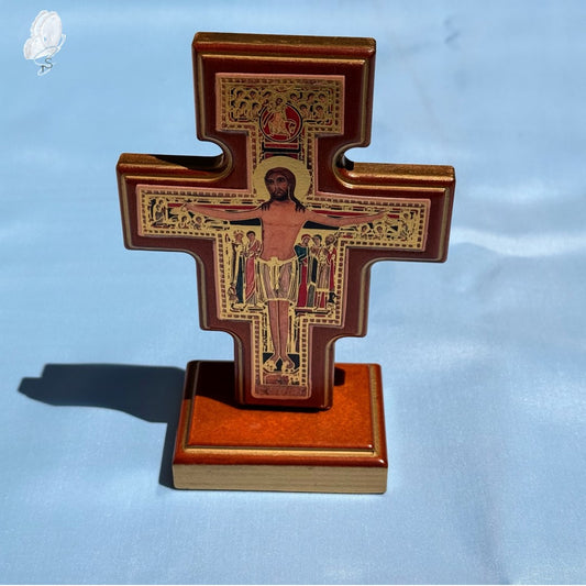 Standing San Damiano Crucifix