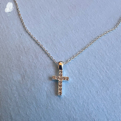 Silver Costume Jewellery Necklaces with Cross Pendants