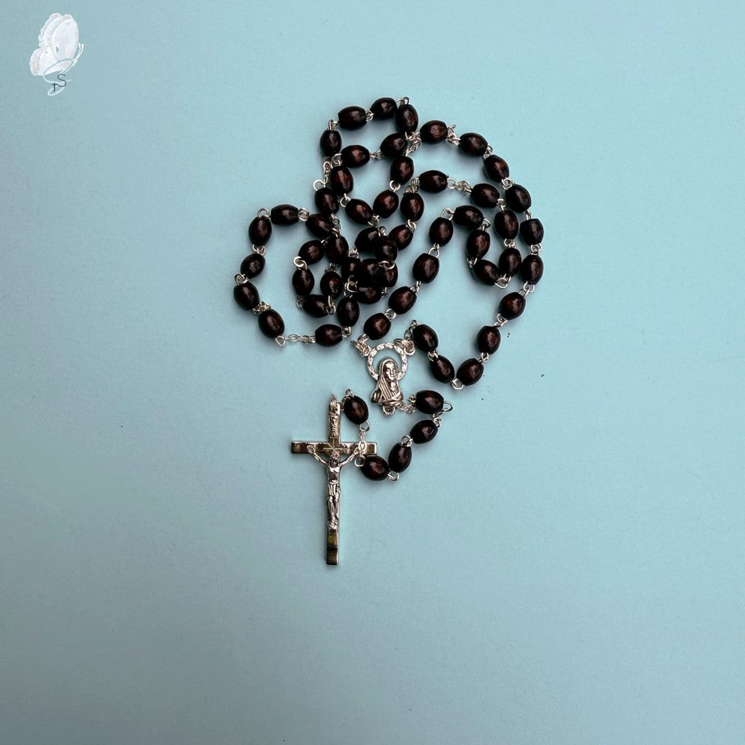 My Rosary – Oblong Wooden Beads