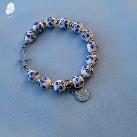 Ceramic Stretch Rosary Bracelets