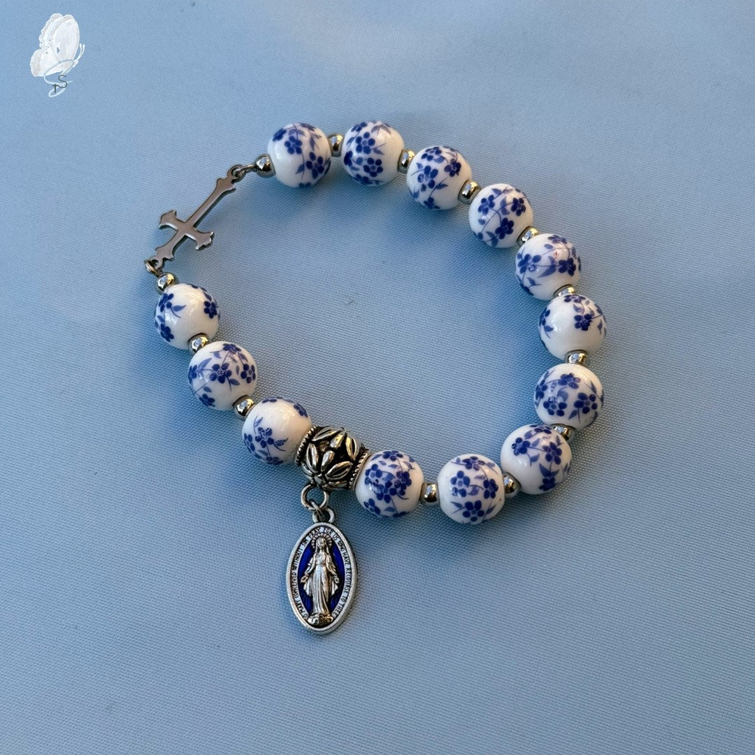 Ceramic Stretch Rosary Bracelets