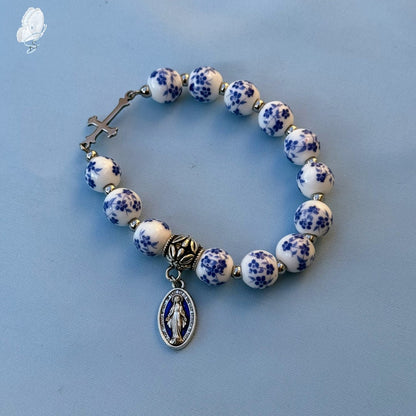 Ceramic Stretch Rosary Bracelets