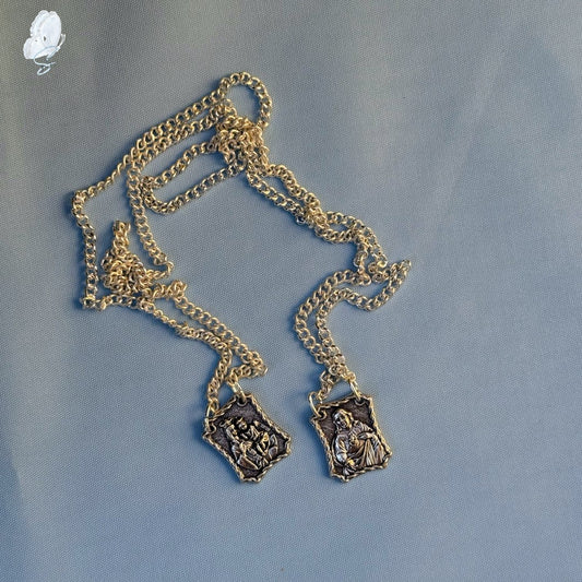 Scapular Necklace | Silver-Tone