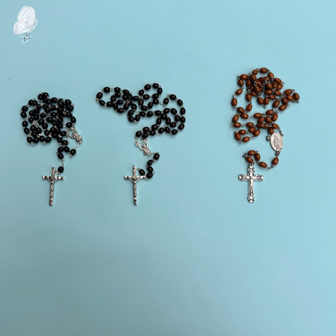 My Rosary – Oblong Wooden Beads