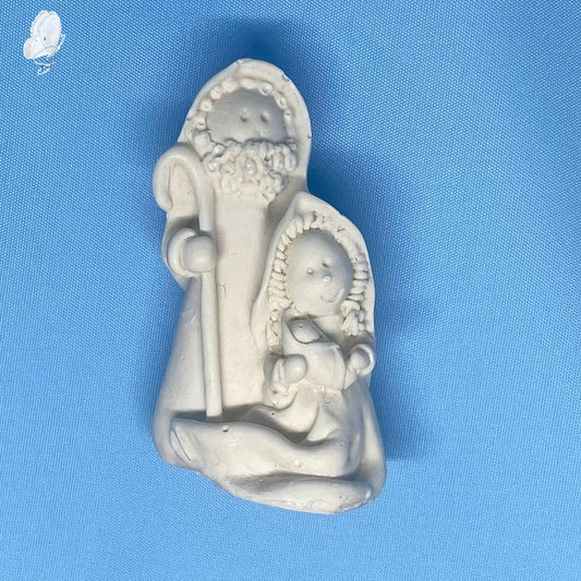 Portugal Drop: Holy Family with Infant Jesus Jesmonite Statue