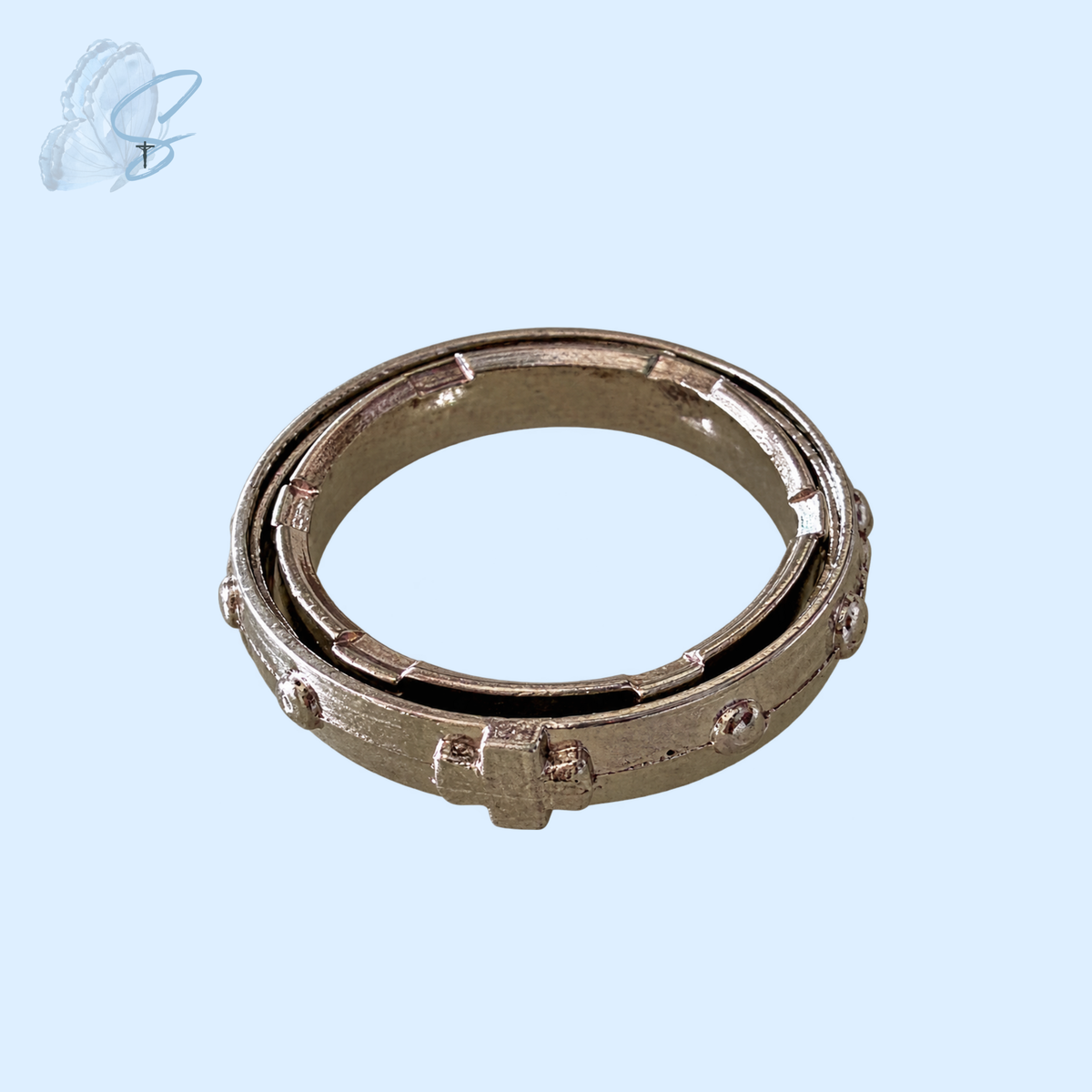 Sliding Rosary Ring | Alloy