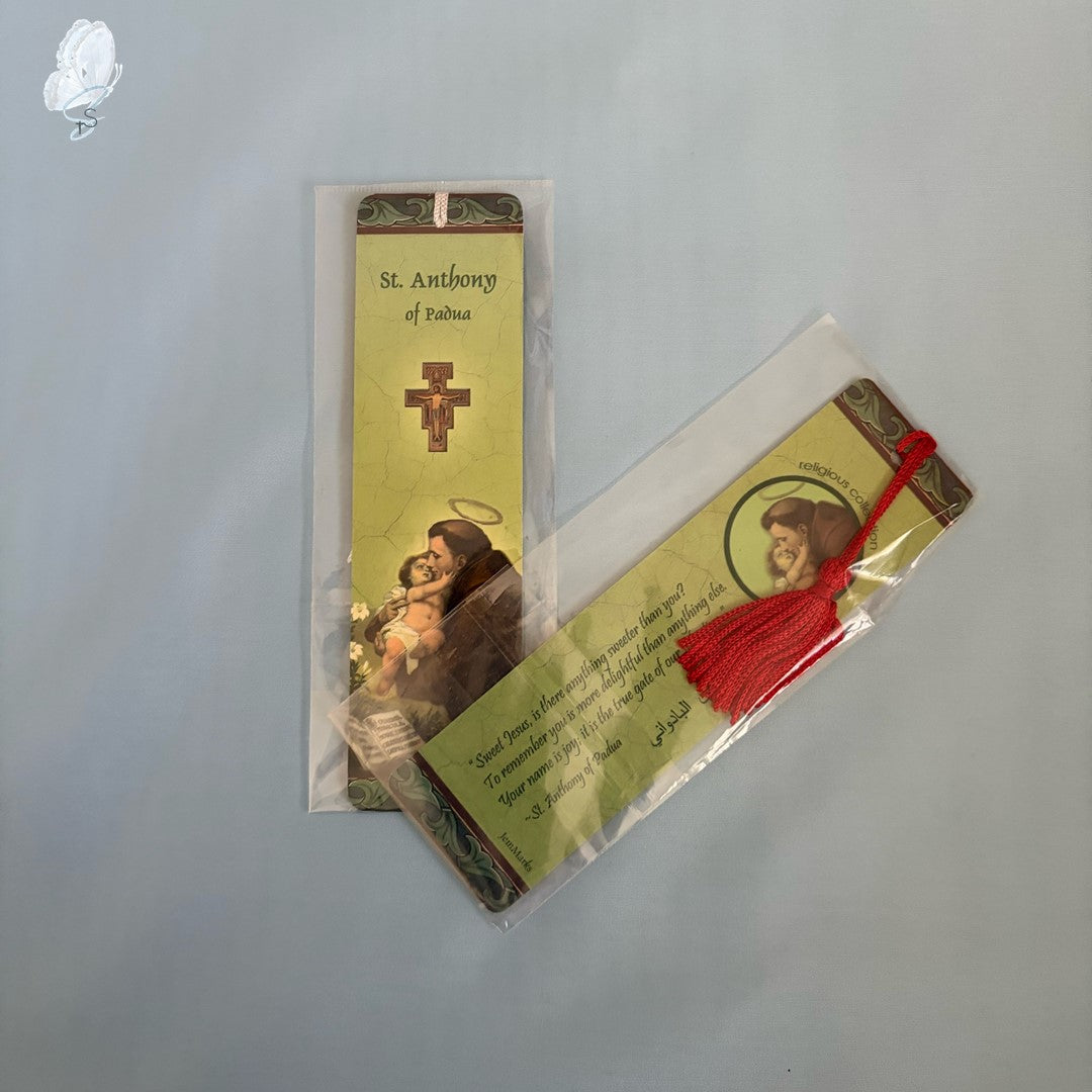 Catholic Saint Bookmark | Gloss Card with Tassel