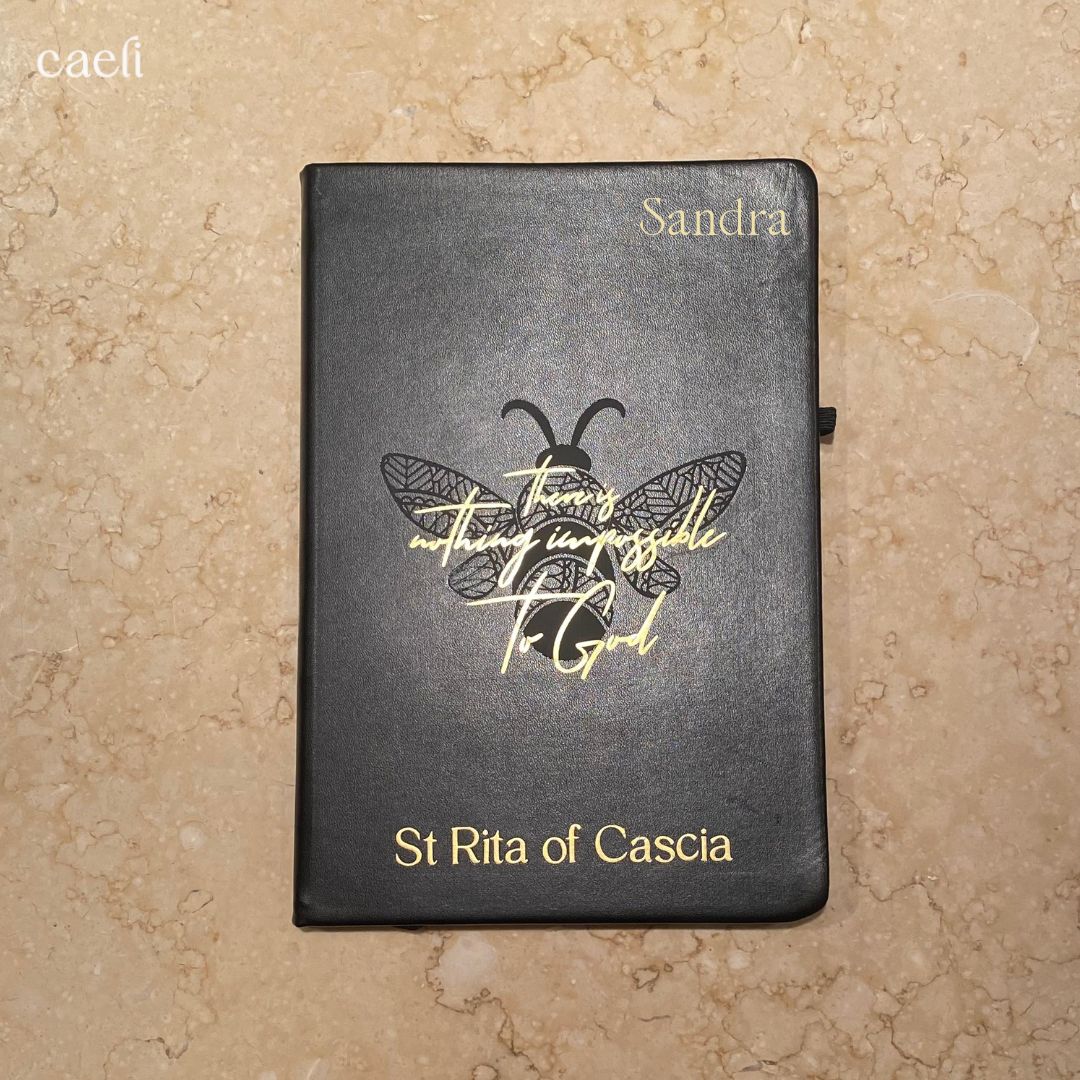 St Rita Personalisable Notebook | A5 Notebook | Personalisation Available | Multiple Colour Options