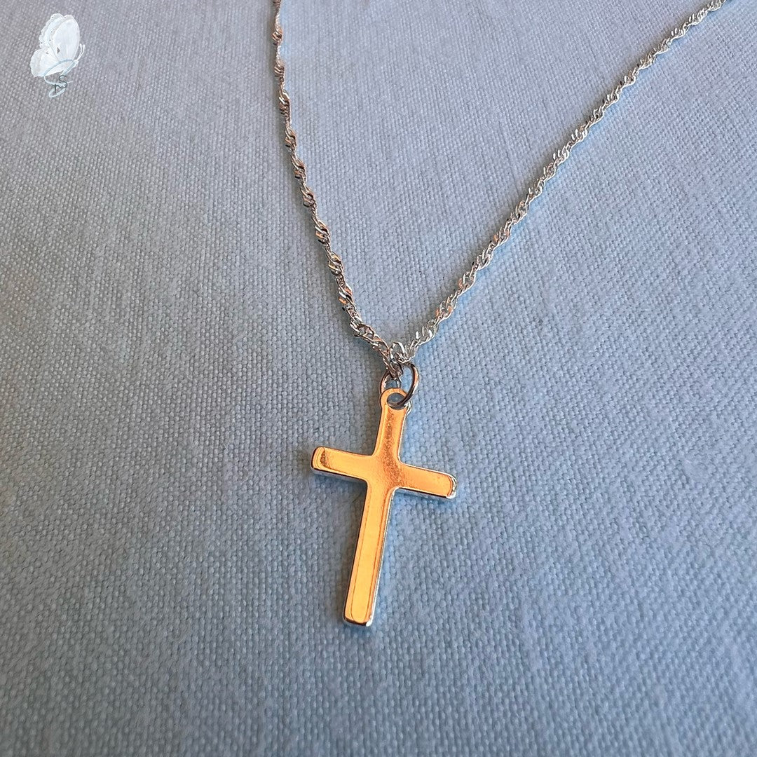 Sterling Silver Necklace with Cross