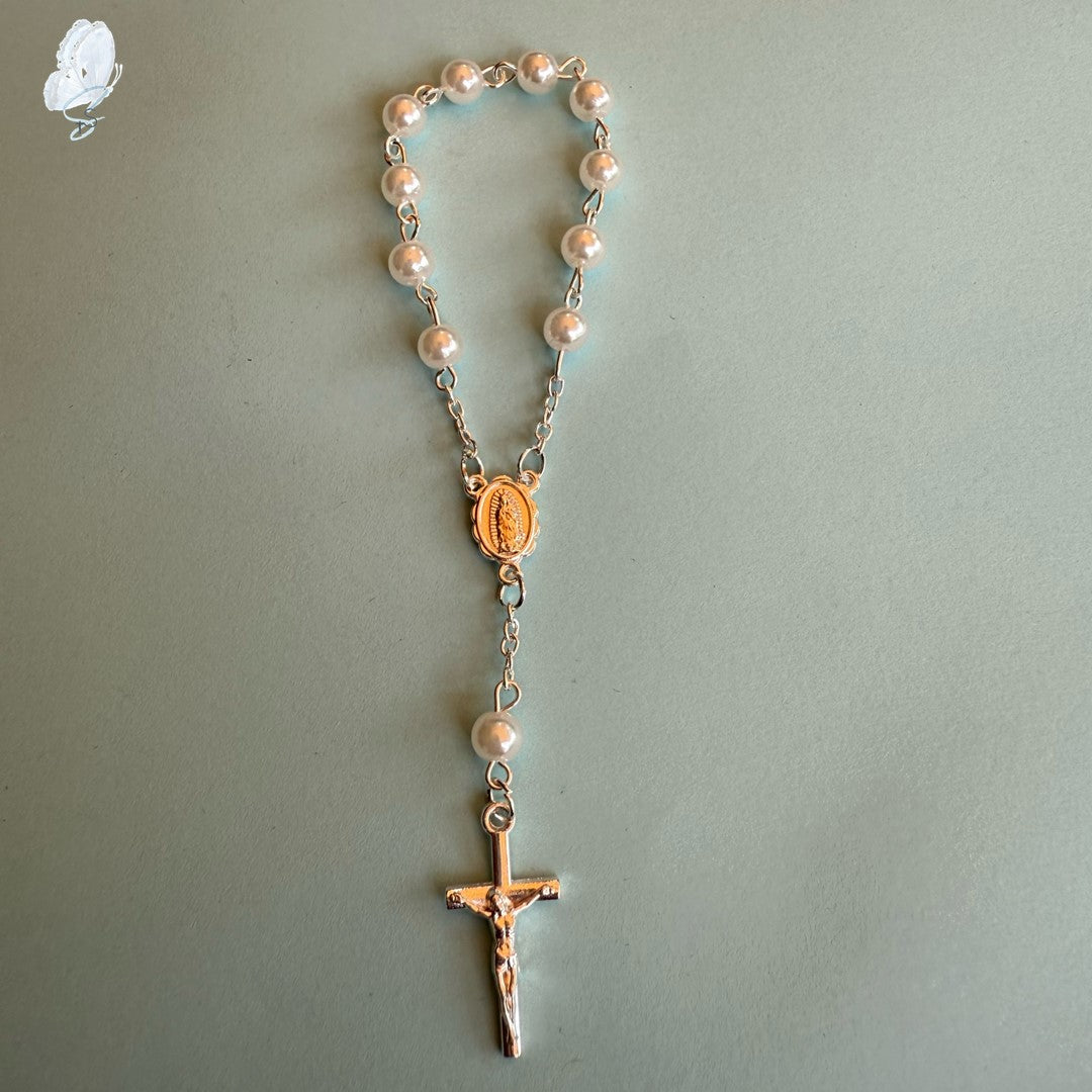 White Car Rosary – Our Lady of Guadalupe
