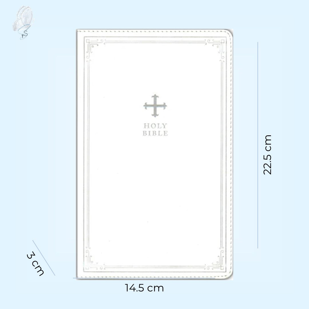 White NRSV Catholic Bible (Imitation Leather)