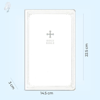 White NRSV Catholic Bible (Imitation Leather)