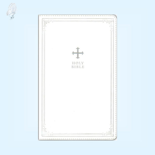 White NRSV Catholic Bible (Imitation Leather)