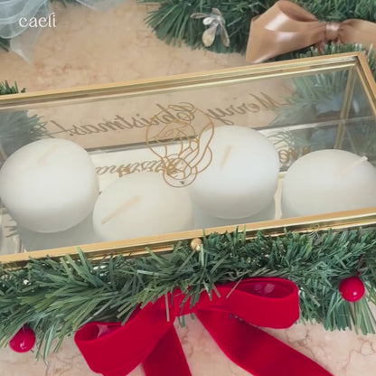 The Advent Nest 2026 | Mini Advent and Christmas Wreath | Compact Modern Advent Wreath | 3 Colours Available