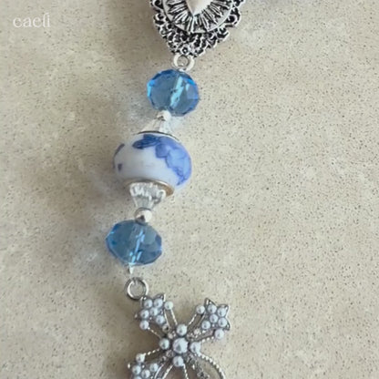 Blue Delft Rosary