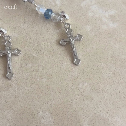 The Carina Magnetic Rosary Bracelet | Full 5 decade Rosary Bracelet
