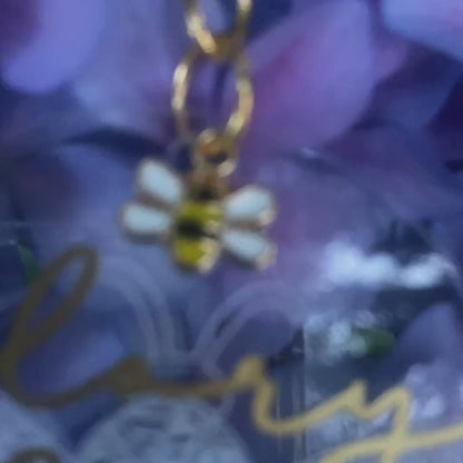 Busy Bee Collection | Glory Bee Acrylic Key Ring | Christian Acrylic Keychain