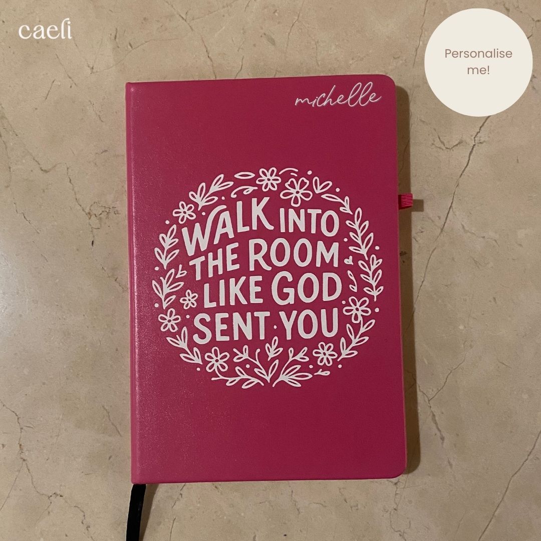 Walk into the room notebook | A5 Notebook | Personalisation Available